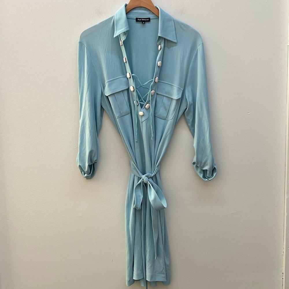 Royal Underground Lace-Up Dress with Belt